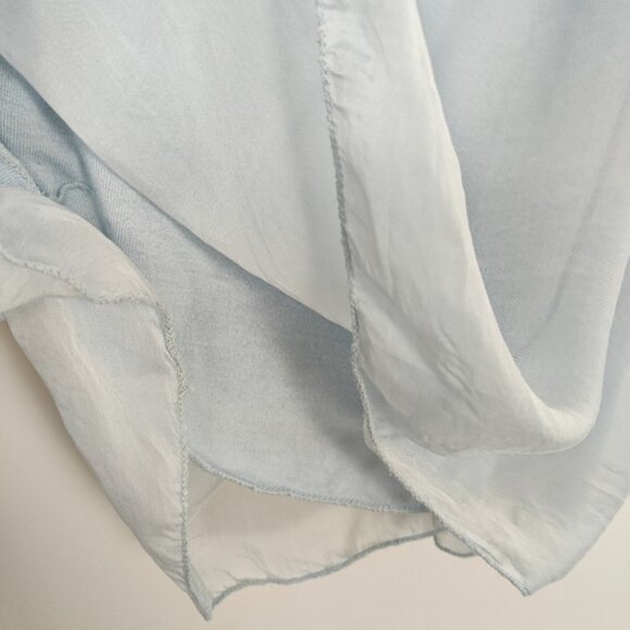 Bellambra Women's Silk Blend Tank Top Blouse Light Blue Size Large Dainty Boho - Picture 2 of 8